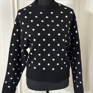 Black Polka Dot Sweater